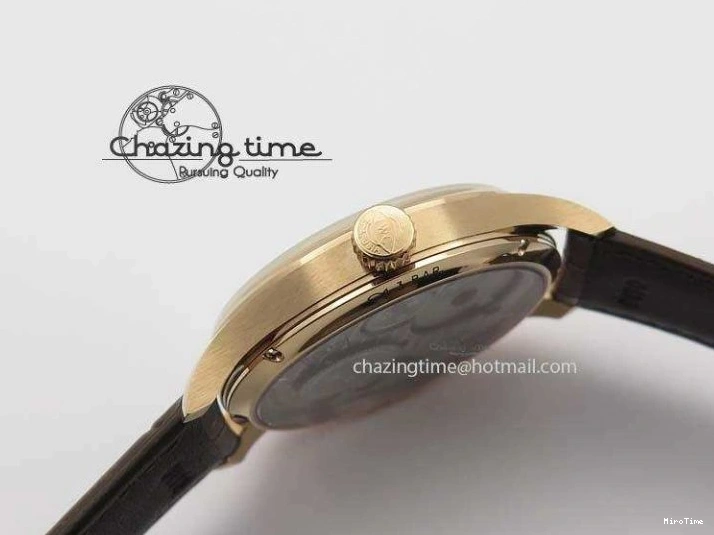 MIROTIME 0513 GoAnywhere Portuguese IW5444 RG White Dial RG Numbers On Brown Leather Strap A 7253